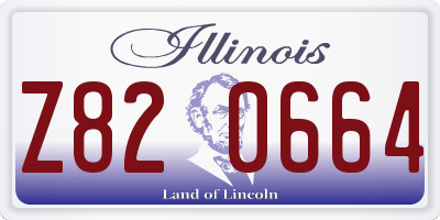 IL license plate Z820664