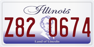 IL license plate Z820674