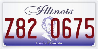 IL license plate Z820675