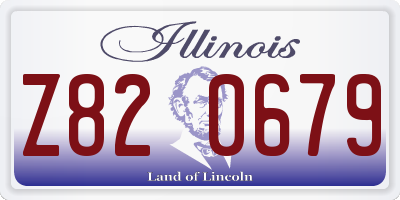 IL license plate Z820679