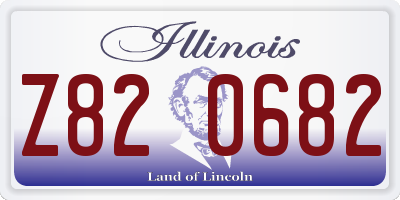 IL license plate Z820682