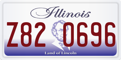 IL license plate Z820696
