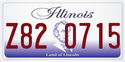 IL license plate Z820715