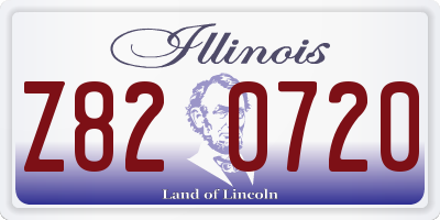 IL license plate Z820720