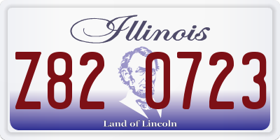 IL license plate Z820723