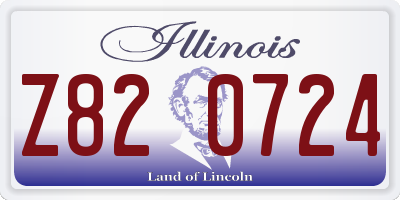 IL license plate Z820724