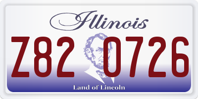 IL license plate Z820726