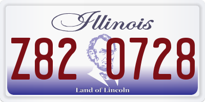 IL license plate Z820728