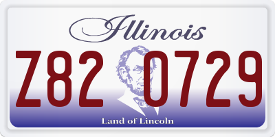 IL license plate Z820729