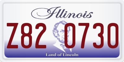 IL license plate Z820730