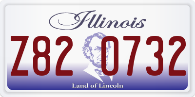 IL license plate Z820732
