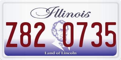 IL license plate Z820735