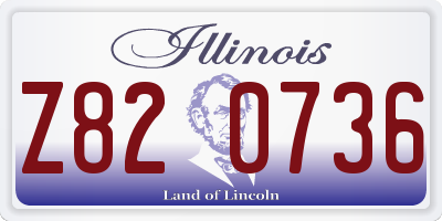 IL license plate Z820736