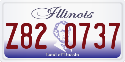 IL license plate Z820737