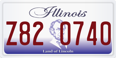 IL license plate Z820740