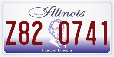 IL license plate Z820741
