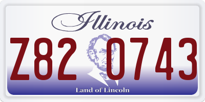 IL license plate Z820743