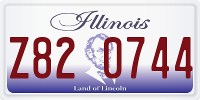 IL license plate Z820744