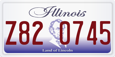IL license plate Z820745
