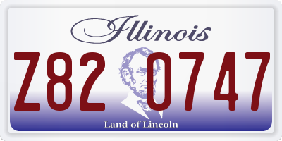 IL license plate Z820747
