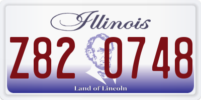 IL license plate Z820748