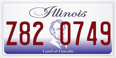 IL license plate Z820749