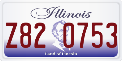 IL license plate Z820753