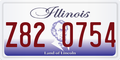 IL license plate Z820754