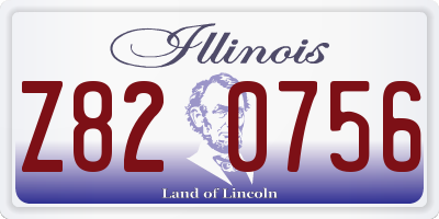 IL license plate Z820756