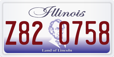 IL license plate Z820758