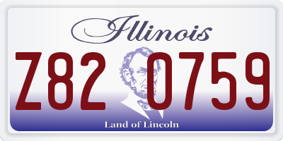 IL license plate Z820759