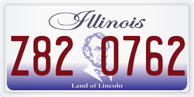IL license plate Z820762