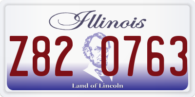 IL license plate Z820763