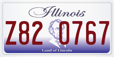 IL license plate Z820767