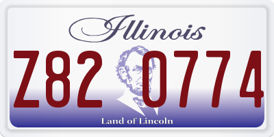 IL license plate Z820774