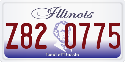IL license plate Z820775