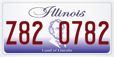 IL license plate Z820782