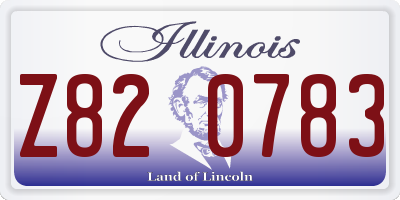 IL license plate Z820783