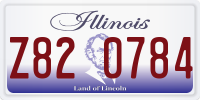 IL license plate Z820784