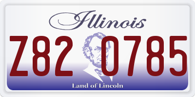 IL license plate Z820785