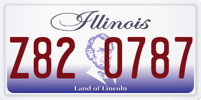 IL license plate Z820787
