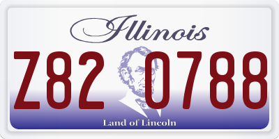 IL license plate Z820788