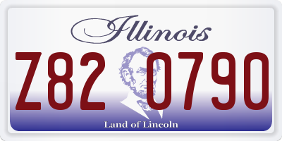 IL license plate Z820790