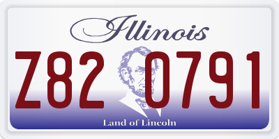 IL license plate Z820791