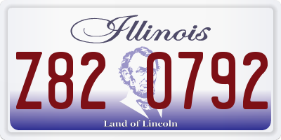 IL license plate Z820792