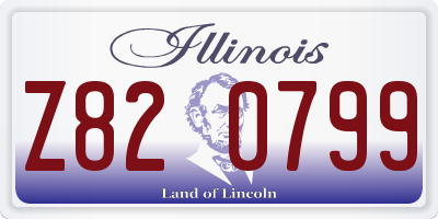 IL license plate Z820799