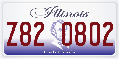 IL license plate Z820802