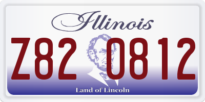 IL license plate Z820812