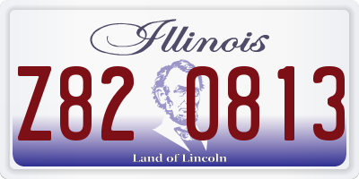 IL license plate Z820813