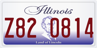 IL license plate Z820814